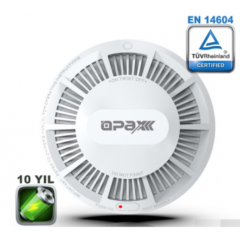 Opax HY-SSA01 Photoelectric Kombine Kablosuz Duman & ISI Dedektörü ve Alarmı