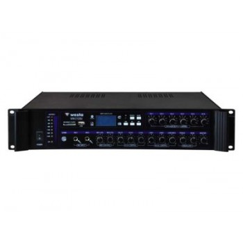 120 Watt LCD Ekran 6 Bölge USB/MP3/Bluetooth Hat Trafolu Mikser Amplifier