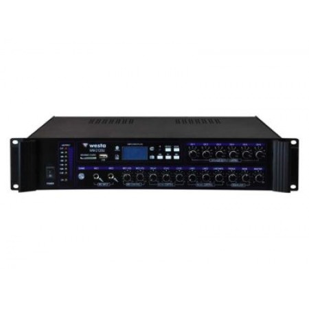 120 Watt LCD Ekran 6 Bölge USB/MP3/Bluetooth Hat Trafolu Mikser Amplifier