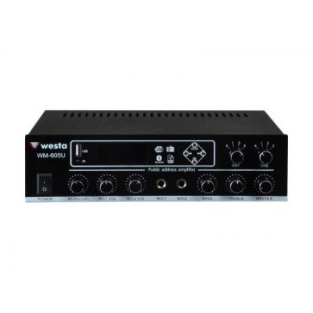 100 Watt 2 Bölge USB/MP3/Bluetooth Hat Trafolu LCD Ekran Mikser Amplifier