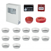 TEKNİM YANGIN ALARM SİSTEMİ SETİ 12 Li KABLO DAHİL