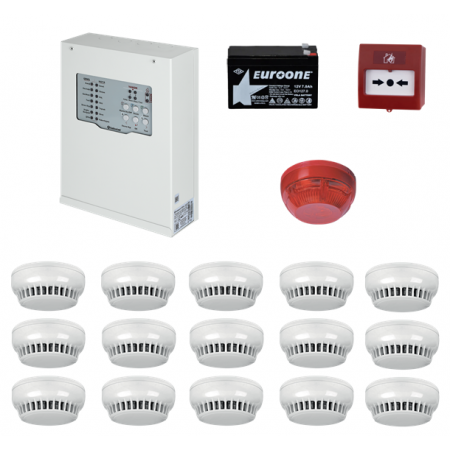 TEKNİM YANGIN ALARM SİSTEMİ SETİ 15 Lİ
